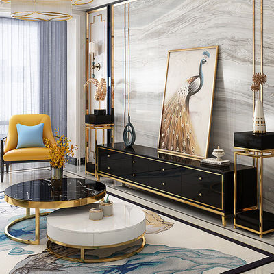 comprar Te acompañante White Marble Circle Mesa de café con almacenamiento OEM ODM online manufacture