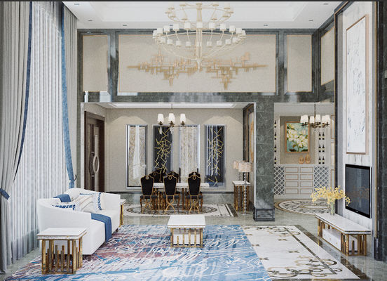 comprar Mesa de mármol Rectangular 6 asientos Sala de comedor Mesa y sillas online manufacture