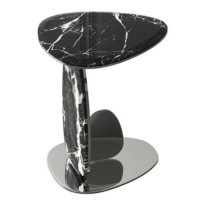 comprar Superficie lisa Oval Negro Sofá de mármol Alta de la mesa 55 cm online manufacture