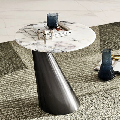 comprar Sofá de acero inoxidable de mármol y mesa lateral mesa telefónica online manufacture