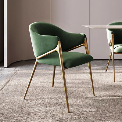 comprar Luxo ligero de acero inoxidable Fleece Hotel / Apartamento silla de comedor online manufacture