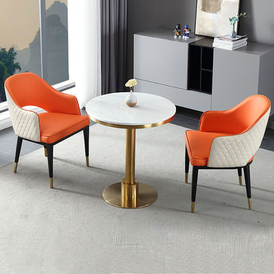 comprar Mesa de negociación de mármol con construcción de acero inoxidable para hoteles online manufacture