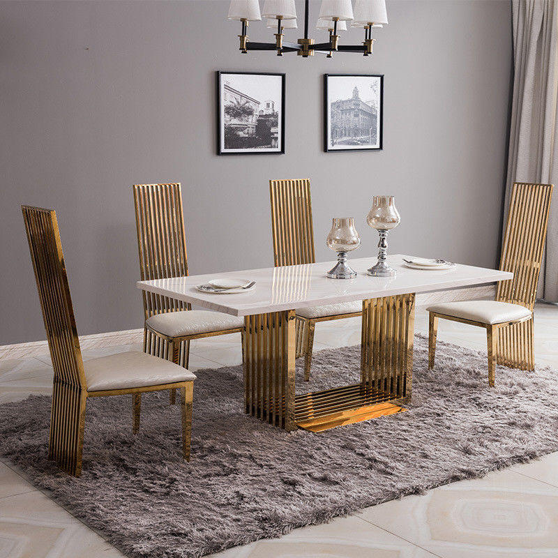 Mesa de comedor cuadrada de mármol Tamaño de apartamento Mesa de cocina longitud 1,8m/2m